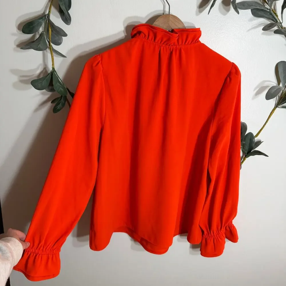 J.Crew Ruffle Neck Blouse